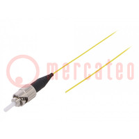 Pigitail a fibra ottica; ST/UPC; 2m; Cavo Ottico: 900um; giallo