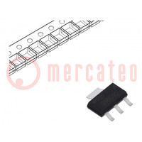 Transistor: N-MOSFET; unipolare; 100V; 3A; Idm: 18A; 8W; SC73,SOT223