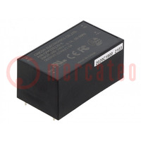 Convertidor: AC/DC; 25W; 90÷264VAC; Ualim: 120÷370VDC; Usal: 12VDC