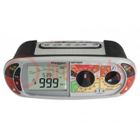 Multiméter: elektromos szerelés; LCD; VAC: 10÷600V; IP54