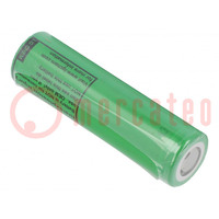 Re-battery: Li-Ion; 18650,MR18650; 3.63V; 3500mAh; Ø18.4x65mm; 10A