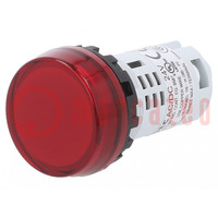 Control lamp; 22mm; YW; -20÷55°C; Illumin: LED; Ø22.5mm; IP65; 24VAC