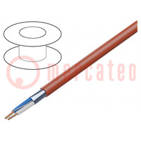 Wire: control cable; YnTKSYekw; 1x2x0.8mm; Insulation: PVC; 0.5mm2