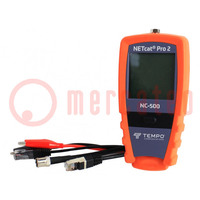 Tester: wiring system; LCD; RJ45; 0÷50°C; 85x35x170mm; 52024556