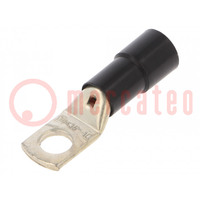 Tip: ring tube; M10; Ø: 10.5mm; 35mm2; crimped; for cable; insulated