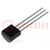 Thyristor; 400V; Ifmax: 0,8A; 0,5A; Igt: 3uA; TO92; THT; unverpackt