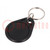 RFID sleutelhanger; ISO 11784/5,T5577; plastic; zwart; 125kHz