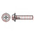 Screw; with flange; M3x4; 0.5; Head: button; Phillips; PH2; steel