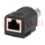 Adapter; M12 male,RJ45 socket; D code-Ethernet; PIN: 4; straight