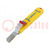 Stripping tool; Øcable: 8÷28mm; Wire: round; Tool length: 170mm