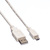 VALUE USB 2.0 Kabel, Typ A - 5-Pin Mini, weiß, 0,8 m