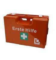 Lüllmann Erste-Hilfe-Koffer "M", mit Füllung gem. DIN 13157, inkl. Wandhalterung