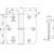 Skizze zu Cerniera da avvitare B 1834 destra, 80,3 x 82 x 2,5 mm, acciaio inox
