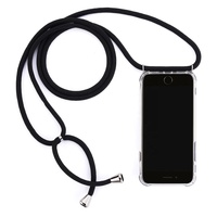 Cyoo - Necklace Case + Handykette - Huawei Mate 20 - Schwarz - Silikon H&uuml;lle - Band - Schnur - Kordel - umh&auml;ngen