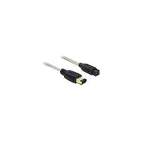 DELOCK FireWire-Kabel FW400 6Pin -> FW800 9Pin St/St 1.00m