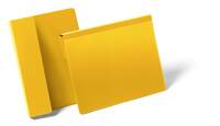 DURABLE Kennzeichnungstasche mit Falz, für Dokumente in A4 quer, gelb