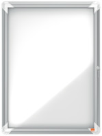 Schaukasten Premium Plus, Innenbereich, 4xA4, Magnetisch, Klapptür, Glas, weiß