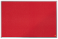 Filz-Notiztafel Essence, Aluminiumrahmen, 900 x 600 mm, rot