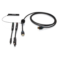 C2G 1,8 m (6 ft) 4K HDMI® premium kabel en dongle-adapterring met kleurgecodeerde DisplayPort™ en USB-C®