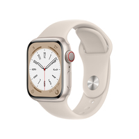 Apple Watch Series 8 OLED 41 mm Cyfrowy 352 x 430 px Ekran dotykowy 4G Beżowy Wi-Fi GPS