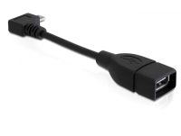 DeLOCK 83104 kabel USB 0,11 m USB 2.0 Micro-USB B USB A Czarny