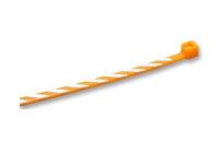Panduit PLT1M-L3-10 presilla Nylon Naranja, Blanco 50 pieza(s)