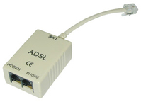Lindy ADSL-Splitter Netzwerksplitter Grau