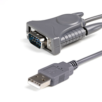 StarTech.com ICUSB232DB25 soros kábel Szürke 0,9 M USB A típus DB-9