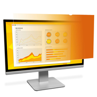 3M Filtro de privacidad Gold de para monitor de escritorio con pantalla panorámica de 24"