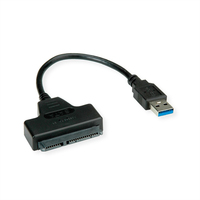 Value 12.99.1052 SATA-kabel 0,15 m SATA 7-pin + 15-pin Zwart