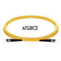 ATGBICS ST-ST OS2, Fibre Optic Cable, Singlemode, Simplex, Yellow, 15m