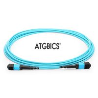 ATGBICS MPO Female-Female 8 Fibres OM3 50/125 Multimode Trunk Cable, Type B, LSZH 2.0, 5m