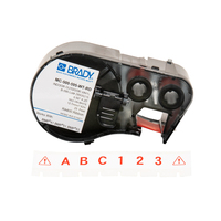 Brady MC-500-595-WT-RD Druckeretikett Rot, Weiß Selbstklebendes Druckeretikett