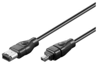 Microconnect FIR642 Firewire-Kabel 2 m 6-p 4-p Schwarz