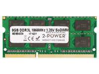 2-Power 2P-OTB186V08G1 memory module 8 GB 1 x 8 GB DDR3L 1866 MHz