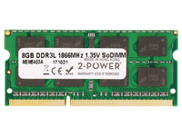 2-Power 8GB PC3-14900 1866MHz 1.35V SODIMM Memory - replaces CT102464BF186D