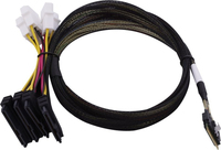Microchip Technology 2305300-R cable Serial Attached SCSI (SAS) 0,8 m Negro, Multicolor