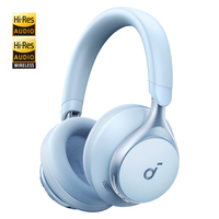 Anker Space One - Blue Słuchawki Bezprzewodowy Opaska na głowę Muzyka/dzień powszedni USB Type-C Bluetooth Niebieski