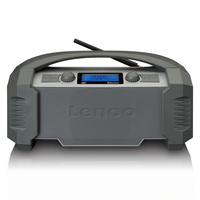 Lenco ODR-150GY Radio Tragbar Analog & Digital Schwarz, Grau