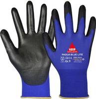 Montagehandschuh Hase Padua Blue lite, Gr. 8 schwarz/blau, Nylon, Polyurethan-Beschichtung, EN 388 (3121X) CE Kat. II