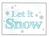 Postkarte Gollong Weihnachten A6 Let it Snow