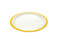 Ornamin Teller flach 504 Rand gelb Ø 26cm Hochwertiger Teller aus