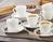 Espresso-Tasse - Inhalt 0,10 ltr - mit Untertasse - Form BISTRO - UNI WEISS -