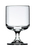 Wasserglas. Glas. auf Fuß, gehärtet. 7,0 / 6,2 cm.
