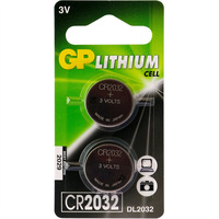 GP Batteries Knopfzelle CR2032, 3V, 2Stk., Lithium