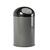 Metall Abfallbehälter Bulletbin, mit Inneneimer, 55 Liter, Farbe Metallic Schwarz