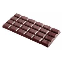 Schokoladen-Form - Tafel 4x6 Rechteck - Länge x Breite x Höhe 27,5 x 17,5 x 2,4 cm - Polycarbonat