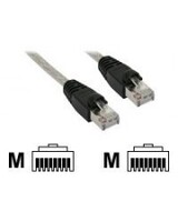 InLine Patch-Kabel RJ-45 M bis M 15 m SFTP CAT 5e geformt durchsichtig