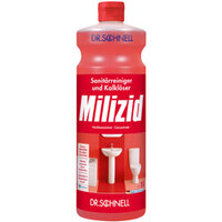 Dr.Schnell Milizid Sanitärreiniger-/Kalklöser 1 Liter Für die wirksame Reinigung aller säurebeständigen Materialien 1 Liter