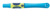 Tintenroller griffix® Tintenschreiber für Linkshänder, Neon Fresh Blue , Ausführung Mine: Kunststoffspitze, mittel, blau, Mine auswechselbar, blau